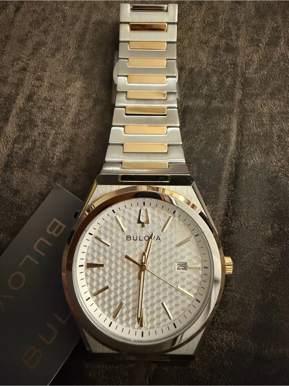 Bulova Two-Tone Silver and Gold Men’s Stainless Steel Watch